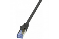 LogiLink PrimeLine Cable reseau Cat6A S/FTP AWG26 PIMF LSZH 2 m Noir