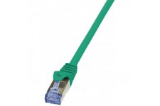 LogiLink PrimeLine Cable reseau Cat6A S/FTP AWG26 PIMF LSZH 2 m Vert