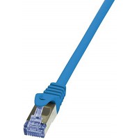 LogiLink PrimeLine Cable reseau Cat6A S/FTP AWG26 PIMF LSZH 3 m Bleu