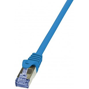 LogiLink PrimeLine Cable reseau Cat6A S/FTP AWG26 PIMF LSZH 3 m Bleu