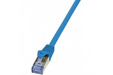LogiLink PrimeLine Cable reseau Cat6A S/FTP AWG26 PIMF LSZH 3 m Bleu