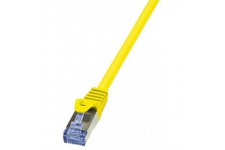 LogiLink PrimeLine Cable reseau Cat6A S/FTP AWG26 PIMF LSZH 0,50 m Jaune