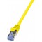 LogiLink PrimeLine Cable reseau Cat6A S/FTP AWG26 PIMF LSZH 1 m Jaune