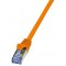 LogiLink PrimeLine Cable reseau Cat6A S/FTP AWG26 PIMF LSZH 10 m Orange