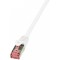LogiLink PrimeLine Cable reseau Cat6 S/FTP AWG27 PIMF LSZH 0,50 m Blanc