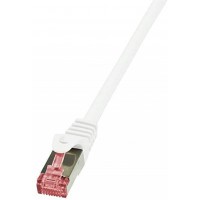 LogiLink PrimeLine Cable reseau Cat6 S/FTP AWG27 PIMF LSZH 0,50 m Blanc