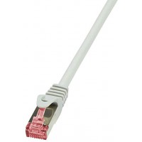 LogiLink PrimeLine Cable reseau Cat6 S/FTP AWG27 PIMF LSZH 0,25 m Gris