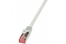 LogiLink PrimeLine Cable reseau Cat6 S/FTP AWG27 PIMF LSZH 2 m Gris