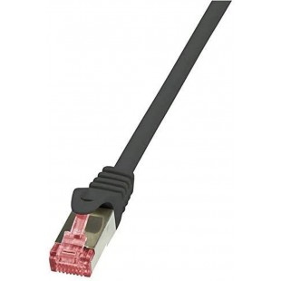LogiLink PrimeLine Cable reseau Cat6 S/FTP AWG27 PIMF LSZH 0,25 m Noir