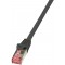 LogiLink PrimeLine Cable reseau Cat6 S/FTP AWG27 PIMF LSZH 0,25 m Noir
