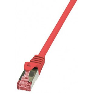 LogiLink PrimeLine Cable reseau Cat6 S/FTP AWG27 PIMF LSZH 1 m Rouge