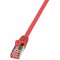 LogiLink PrimeLine Cable reseau Cat6 S/FTP AWG27 PIMF LSZH 1,50 m Rouge