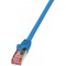 LogiLink PrimeLine Cable reseau Cat6 S/FTP AWG27 PIMF LSZH 0,25 m Bleu