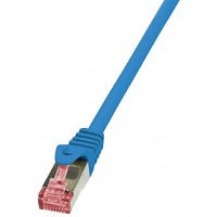 LogiLink PrimeLine Cable reseau Cat6 S/FTP AWG27 PIMF LSZH 0,50 m Bleu