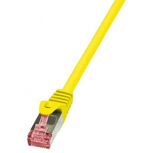 LogiLink PrimeLine Cable reseau Cat6 S/FTP AWG27 PIMF LSZH 0,25 m Jaune