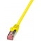 LogiLink PrimeLine Cable reseau Cat6 S/FTP AWG27 PIMF LSZH 0,50 m Jaune