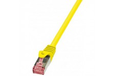 LogiLink PrimeLine Cable reseau Cat6 S/FTP AWG27 PIMF LSZH 0,50 m Jaune