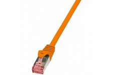 LogiLink PrimeLine Cable reseau Cat6 S/FTP AWG27 PIMF LSZH 0,25 m Orange
