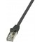 LogiLink EconLine Cable reseau Cat6 F/UTP AWG26 3 m Noir