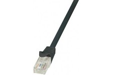 LogiLink EconLine Cable reseau Cat6 U/UTP AWG24 0,25 m Noir