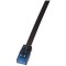 LogiLink SlimLine Cable reseau Cat6 U/UTP AWG32 5,00 m Noir
