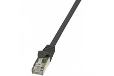 LogiLink CP1023S Cable reseau Cat5e F/UTP AWG26 0,50 m Noir