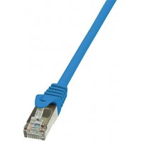 LogiLink CP1026S Cable reseau Cat5e F/UTP AWG26 0,50 m Bleu