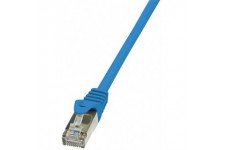 LogiLink CP1026S Cable reseau Cat5e F/UTP AWG26 0,50 m Bleu