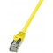 LogiLink CP1027S Cable reseau Cat5e F/UTP AWG26 0,50 m Jaune
