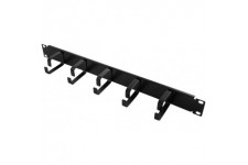 LogiLight 48,3 cm/48,3 cm 1HE kabelfuhrungspanel avec 5 metal/Noir