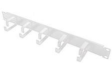 LogiLight 48,3 cm/48,3 cm 1HE kabelfuhrungspanel avec 5 Shackle-Grey en Acier trempe