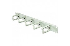 LogiLight 48,3 cm/48,3 cm 1HE kabelfuhrungspanel plastikringen 5 Gris