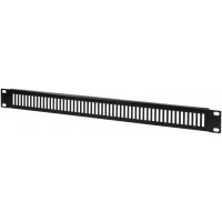 LogiLink PN111B - Panneau aveugle perfore 19" 1 U (unite de hauteur) en tole d'acier de 1,2 mm pour couvrir les espaces vides da