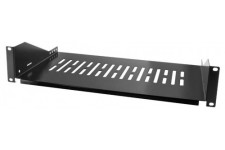 LogiLight 48,3 cm/48,3 cm etagere de Fixation Avant Seulement (250 mm), Noir