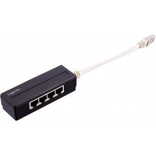 LogiLink MP0032 Splitter RJ45 4 Ports Noir