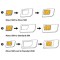LogiLink AA0047 Adaptateur Sim Card Blanc