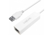 LogiLink UA0144 Adaptateur USB 2.0 vers Ethernet Blanc