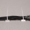 2051105 Supports d'attaches de cable auto-adhesives 20mm x 20mm lot de 100, Ivoire