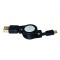 AA0069 Cable USB OTG 0,75 m Noir