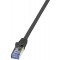 10m Cat7 S/FTP cable de reseau Noir S/FTP (S-STP)
