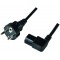 CP117 Cable d'alimentation male pour Prise Femelle C13 Schuko 2 m