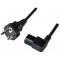 CP117 Cable d'alimentation male pour Prise Femelle C13 Schuko 2 m