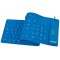 Flexible Silikon-Tastatur, kabelgebunden, blau