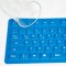 Flexible Silikon-Tastatur, kabelgebunden, blau