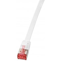cf2021s Cable Patch CAT6 U/FTP (Shielded) (PIMF) Flat Slim Line AWG32, 0,50 m Gris
