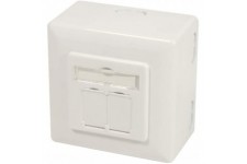 NP0124 Cat 6A Boitier encastre entierement blinde RAL 901