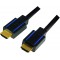 certifie Cable HDMI Premium pour ulrta HD jusqu'a  18 Gbit/s, 4 K + HDR + 3D, 3840 x 2160 (50/60 Hz) 3 m Noir