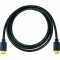 certifie Cable HDMI Premium pour ulrta HD jusqu'a  18 Gbit/s, 4 K + HDR + 3D, 3840 x 2160 (50/60 Hz) 7.5m Noir