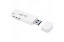 cr0034 a Lecteur de Carte USB 3.0 en Format Mini avec Couvercle de Protection Blanc