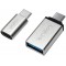 au0040 USB 3.1 (Type C) vers USB 3.0 Adaptateur Micro USB (Type A) Argent